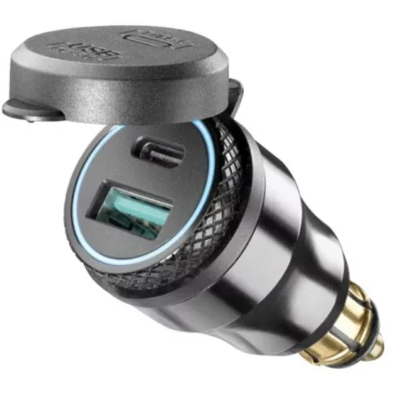 Interphone Adapter DIN USB 2 aljzat (USB+TypeC) 